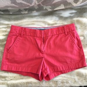 J Crew Chino shorts bright poppy size 4